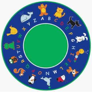  ABC Animals Round Carpet 6 6 Toys & Games