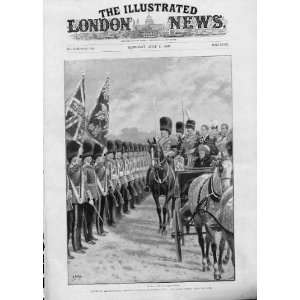 Queen Victoria Reviewing Artillery Co Windsor 1899 