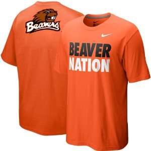  Nike Oregon State Beavers My School Local T shirt   Orange 