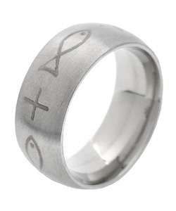 Stainless Steel Faith Ring  