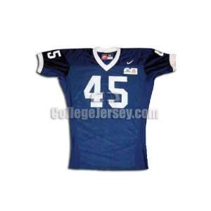  Navy No. 45 Game Used Penn State Nike Football Jersey 