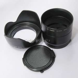 Adapter tube lens hood cap 4 Canon G10 G11 G12 58mm  