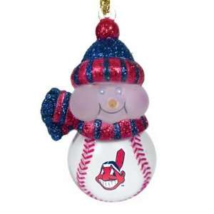  MLB All Star Light Up Snowman   Cleveland Indians (Set of 