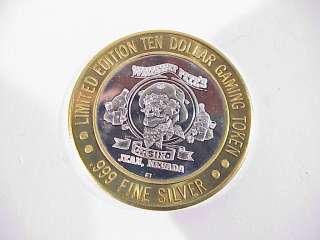 Whiskey Petes Limited Edition Silver Gaming Token Casino  