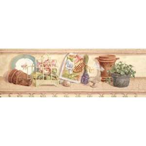  Garden Shelf I by Lisa Canney Chesaux 9x3