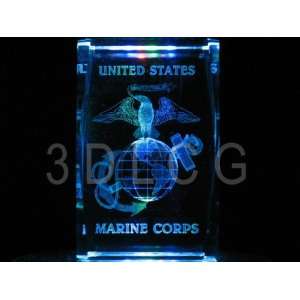  United States Marine Corps U.S.M.C. S1 3D Laser Etched 
