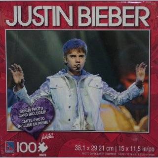 Justin Bieber Silver Jacket 100 Piece Puzzle w/Photo Card by Sure Lox
