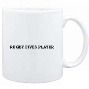  Mug White  Rugby Fives Player SIMPLE / BASIC  Sports 