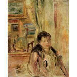  Oil Painting Woman in an Interior Pierre Auguste Renoir 