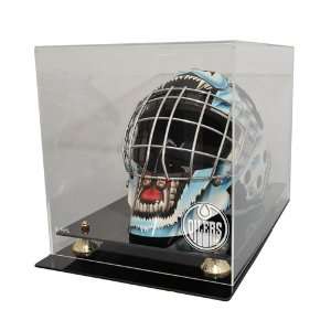  Edmonton Oilers Full Size Goalie Mask Display Case Sports 
