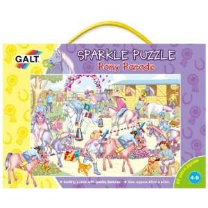  Galt 60 Piece Sparkle Puzzle   Pony Parade Toys & Games
