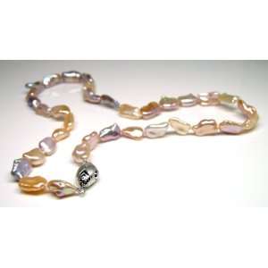   Keshi Cultured Pearl Necklace (Sterling Silver) HinsonGayle Jewelry