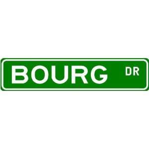  BOURG Street Name Sign ~ Family Lastname Sign ~ Gameroom 