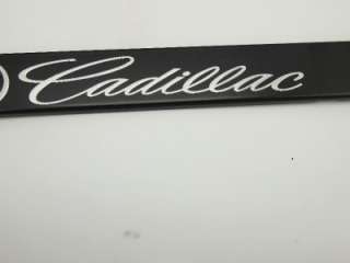 NEW Cadillac Black Chrome StainlessSteel License Plate Frame Holder FB 