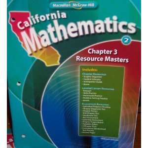   Resource Masters Grade 2 (California Mathematics, Math Connects
