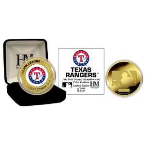   Rangers 24Kt Gold And Color Team Commemorative Coin