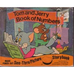  and Jerry Book of Numbers Magic Punch Out See Thru Picture Storybook 