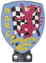 BRITISH AUTOMOBILE RACING CLUB GRILLE BADGE  