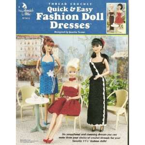   Annies Attic Thread Crochet Quick & Easy Fashion Doll Dresses Books