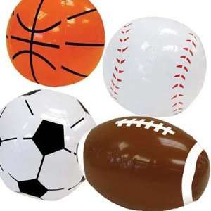  Little Champs Inflatable Balls 4ct Toys & Games