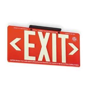  JESSUP MANUFACTURING 7072 B Exit Sign,Double Face,100 Ft 