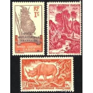  Three French Equatorial Africa Postage Stamps Everything 
