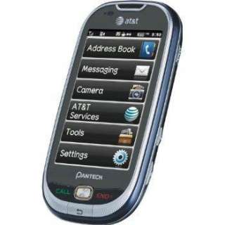 Pantech P2020 Ease Blue   AT&T Touchscreen Phone 843124001740  
