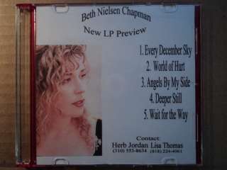 BETH NIELSEN CHAPMAN NEW LP PREVIEW (PROMO ACETATE/5 SONG)  