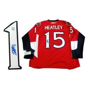  Dan Heatley Autographed Ottawa Senators Jersey