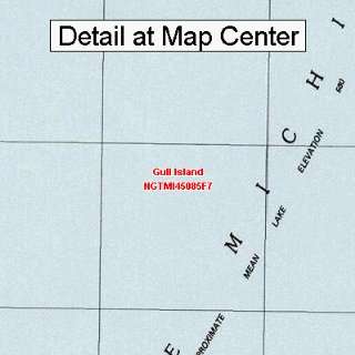   Map   Gull Island, Michigan (Folded/Waterproof)