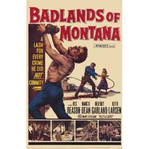  Badlands of Montana Movie Poster (11 x 17 Inches   28cm x 