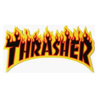  THRASHER FLAMES DECAL MEDIUM