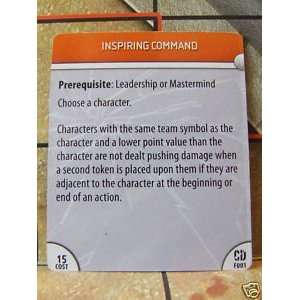  DC Heroclix Collateral Damage Inspiring Command Feat Card 