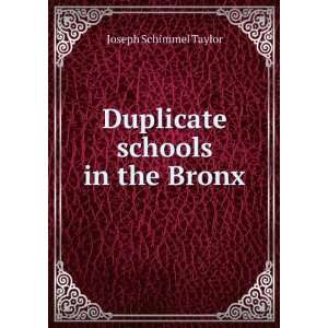    Duplicate schools in the Bronx Joseph Schimmel Taylor Books