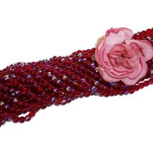  Ruby AB Czech 3mm Druk Beads Q.100 Arts, Crafts & Sewing