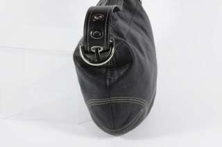 Coach Black Leather Hobo Soho Shoulder Bag Handbag Purse 8A03  