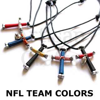 NFL Team Colors Cross Necklaces   Disciples Cross Necklace  
