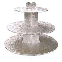 Tier Cupcake Stand (Kit of Foldunder Boards) Silver 625475004416 