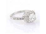 Engagement Ring White GP Swarovski Crystals R560W GTC ALL SIZE  