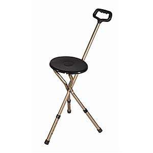 Drive Medical Cane Seat Adjustable Height, Bronze with Black, Standard