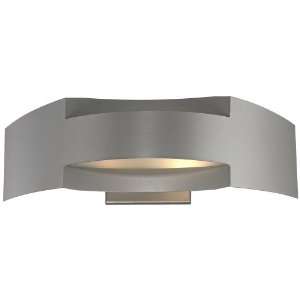  Matte Silver Metal Frame Two Light Wall Sconce