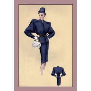  Navy Cardigan Suit 20x30 poster