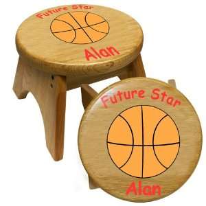    Holgate Toys Basketball Theme Wooden Step Stool Toys & Games