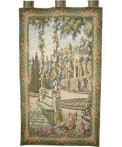 Large Vertical Lake Como Gardens Tapestry  