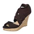 CL by Laundry Indulge Brown Cork bottom Wedge Sandal Was 