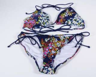 American Eagle Navy Floral String Bikini New NWT Swimwear Bathing Suit 