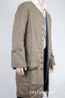 the coat is made of linen with inner satin has 40 buttons and 2 