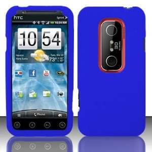  Blue silicon skin phone case for the HTC Evo 3D 