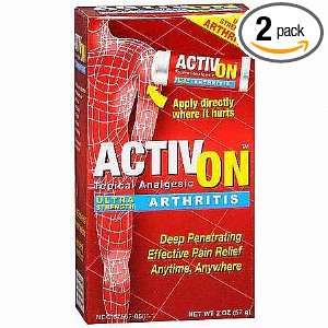 Activ On Topical Analgesic, Ultra Strength, Arthritis, 2 oz. (PACK OF 