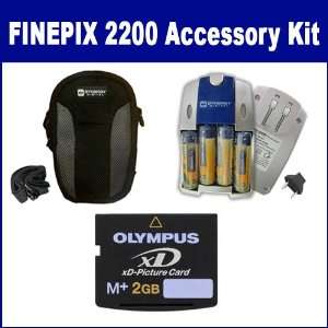 Fujifilm Finepix 2200 Digital Camera Accessory Kit includes XD2GB 
